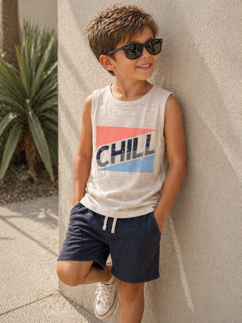Boys Arizona Chill Tank Top Size 4/5 Sleeveless Graphic Tee